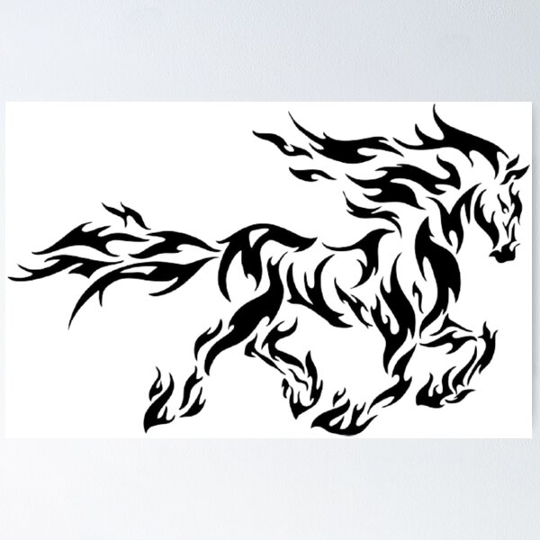 Horse + Three Wolf Pack Tribal Design by WildSpiritWolf -- Fur Affinity  [dot] net