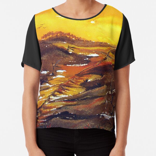 Crossroads - Abstract Chiffon Top
