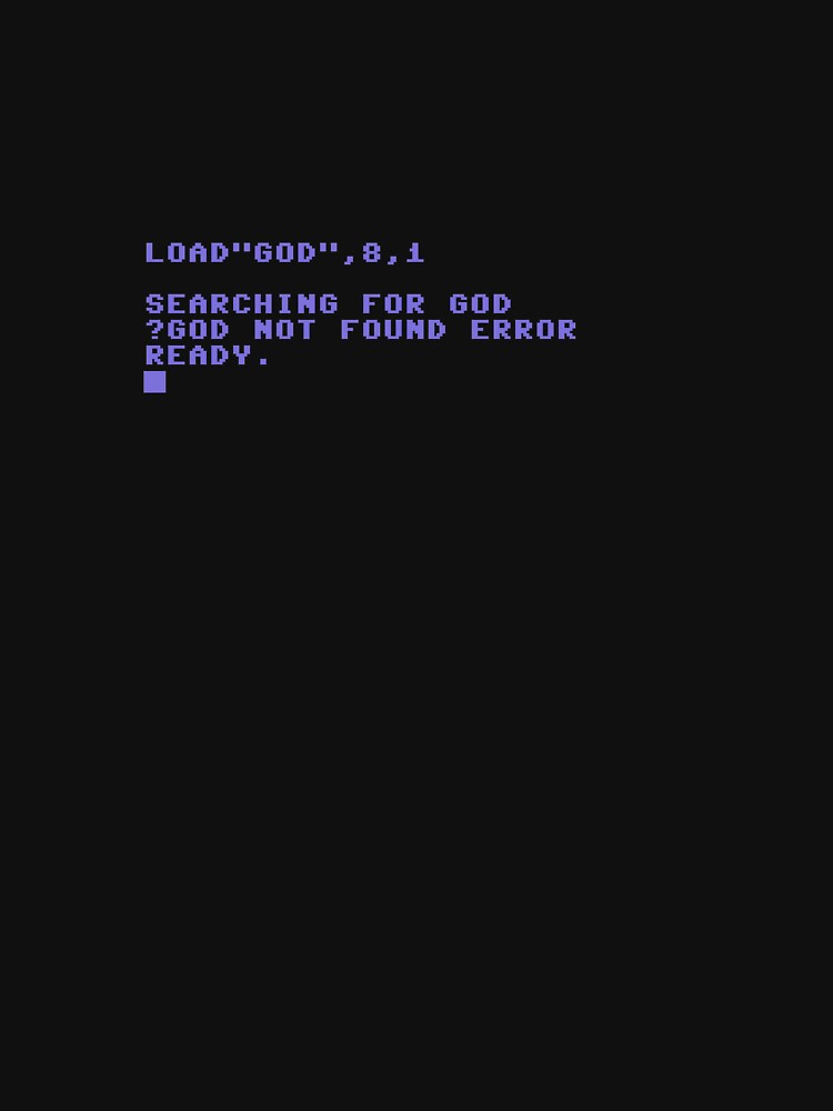 Commodore C64 Load Error - God Not Found by NearTheKnuckle