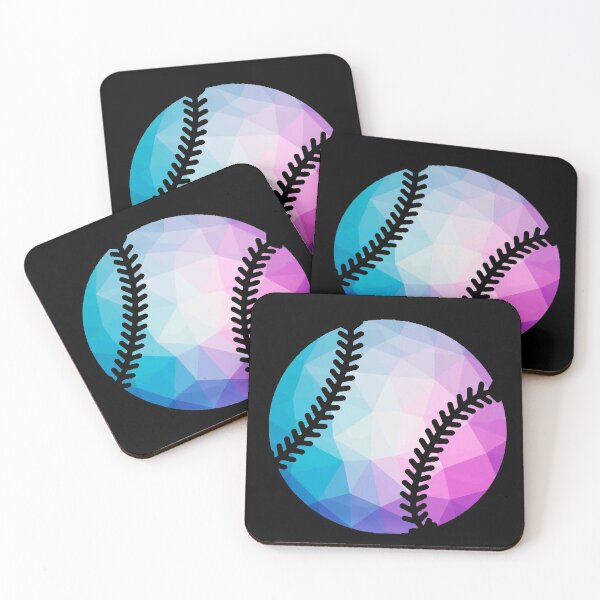 Item preview, Geometric Softball Shape Low Poly Softball Gift designed and sold by freeArt10.