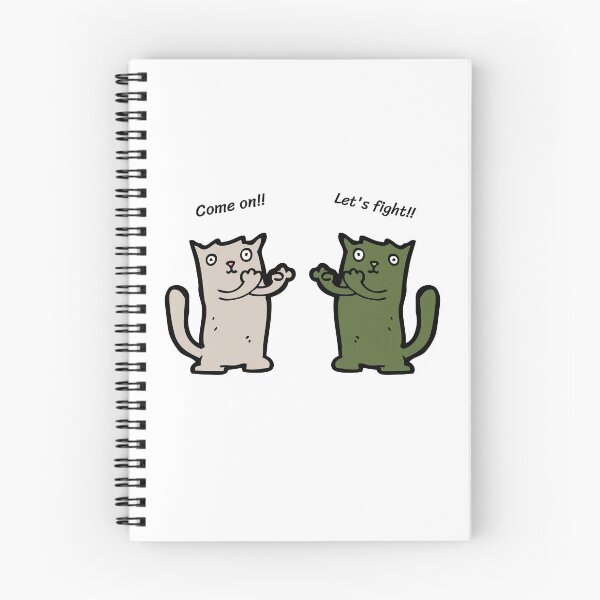 Item preview, Funny cat cartoon.Let's fight and relieve stress. designed and sold by Kedmaneeshop.