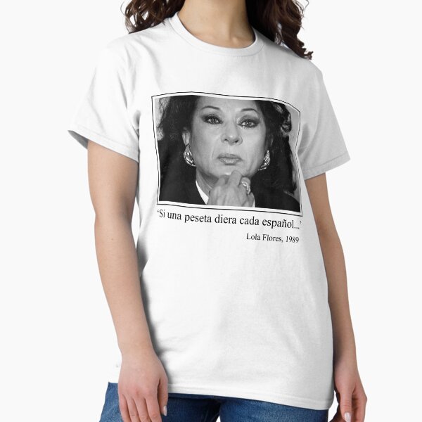 Vista previa del artículo con la obra «La peseta de Lola Flores», diseñado y vendido por PetardeoPop.