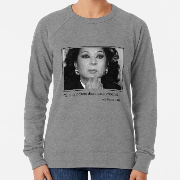 La peseta de Lola Flores Sudadera ligera