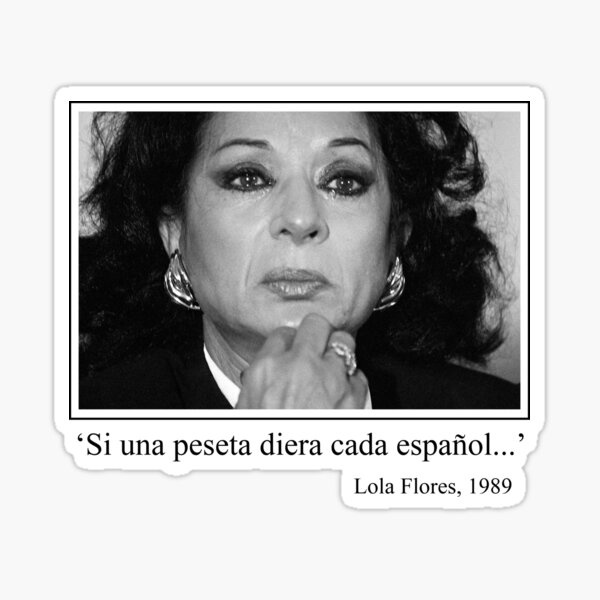Item preview, Lola Flores' peseta designed and sold by PetardeoPop.