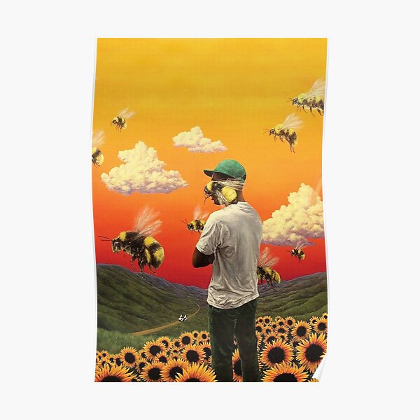 Blumenjunge-Plakat Poster