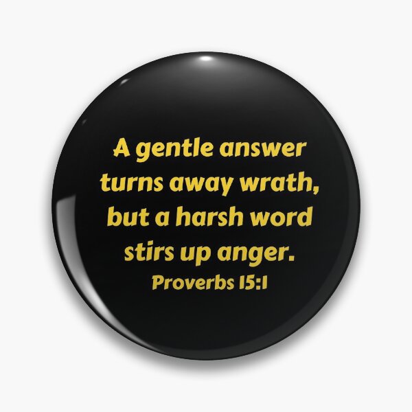 Artikelvorschau, Bible Verse Proverbs 15:1 entworfen und verkauft von Prayingwarrior.