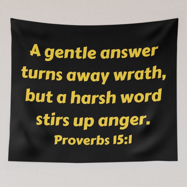 Item preview, Bible Verse Proverbs 15:1 designed and sold by Prayingwarrior.