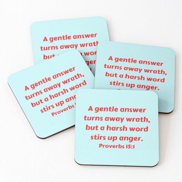Item preview, Bible Verse Proverbs 15:1 designed and sold by Prayingwarrior.
