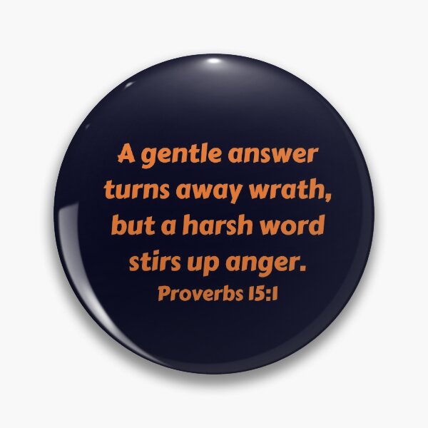 Item preview, Bible Verse Proverbs 15:1 designed and sold by Prayingwarrior.