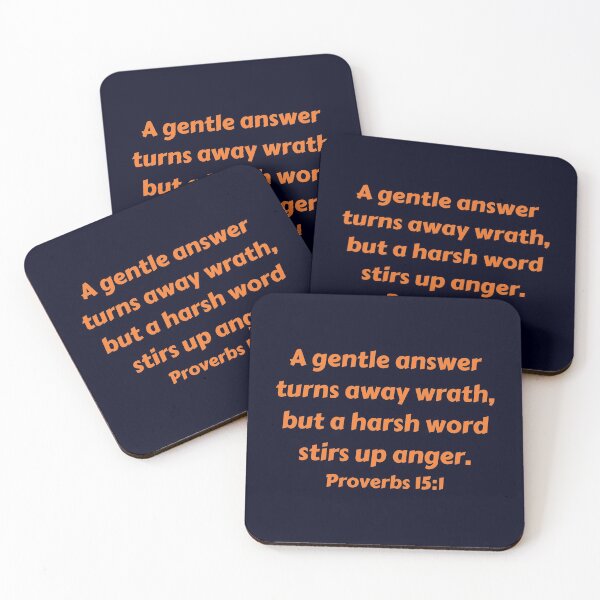 Item preview, Bible Verse Proverbs 15:1 designed and sold by Prayingwarrior.