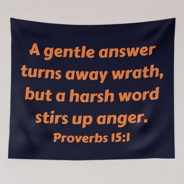 Item preview, Bible Verse Proverbs 15:1 designed and sold by Prayingwarrior.