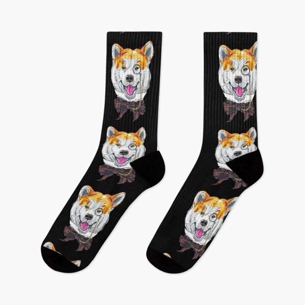 Item preview, Royal shiba inu in glasses designed and sold by FeaturedStore.