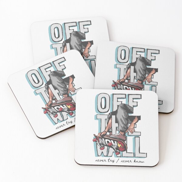 Item preview, Off Wall Slogan with Skateboard Player Graphic Illustration designed and sold by Peekonet.