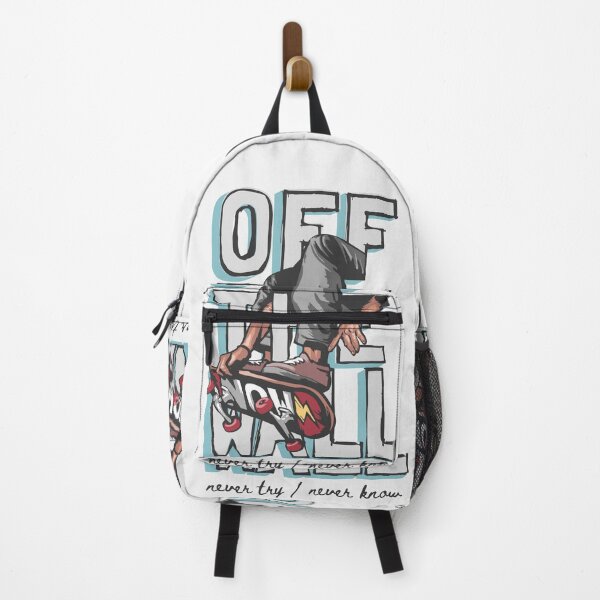 Item preview, Off Wall Slogan with Skateboard Player Graphic Illustration designed and sold by Peekonet.