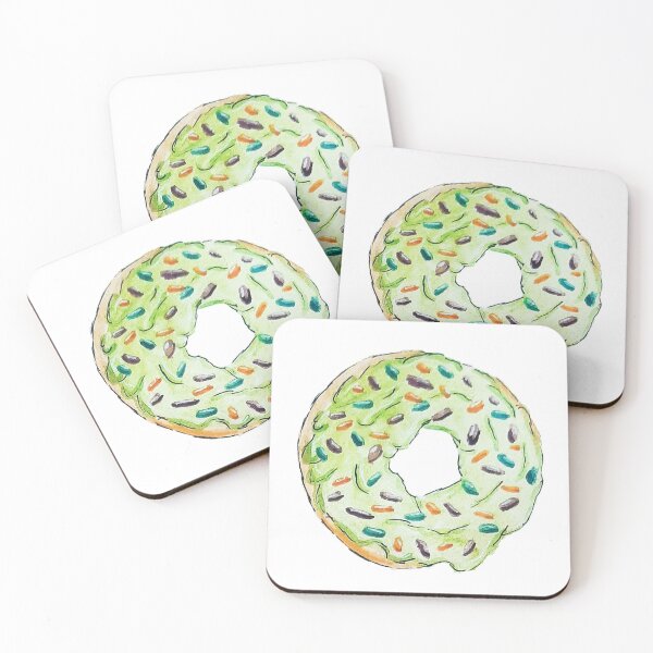 Item preview, Green Yummy Icing Donut with Sprinkles designed and sold by Jada Clark.