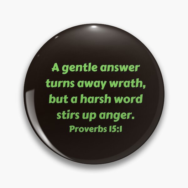 Item preview, Bible Verse Proverbs 15:1 designed and sold by Prayingwarrior.