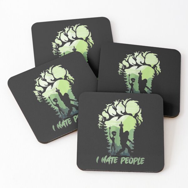 Item preview, I Hate People Bigfoot Sasquatch Alien Lovers designed and sold by lelaedna.