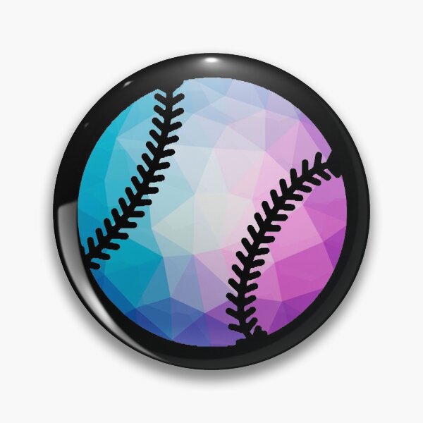 Item preview, Geometric Softball Shape Low Poly Softball Gift designed and sold by freeArt10.
