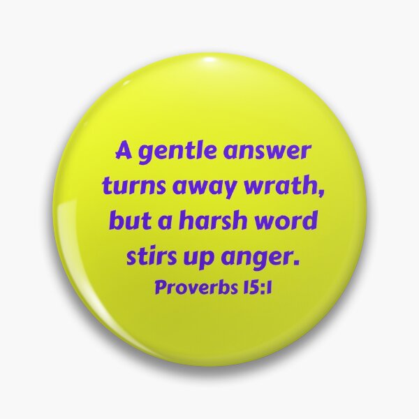 Item preview, Bible Verse Proverbs 15:1 designed and sold by Prayingwarrior.