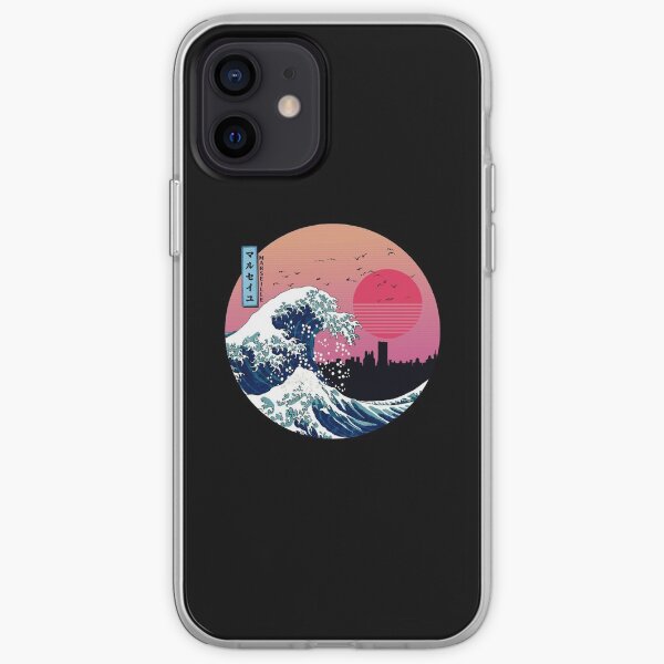 Marseille Kanagawa Wave Retro iPhone Soft Case
