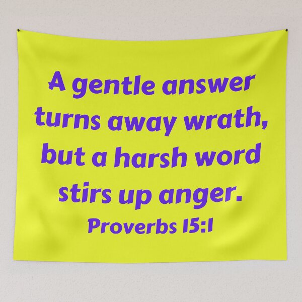 Item preview, Bible Verse Proverbs 15:1 designed and sold by Prayingwarrior.
