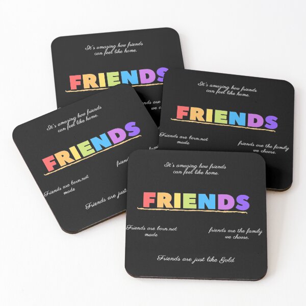 Item preview, friendship quotes on black background designed and sold by Amalzaki.
