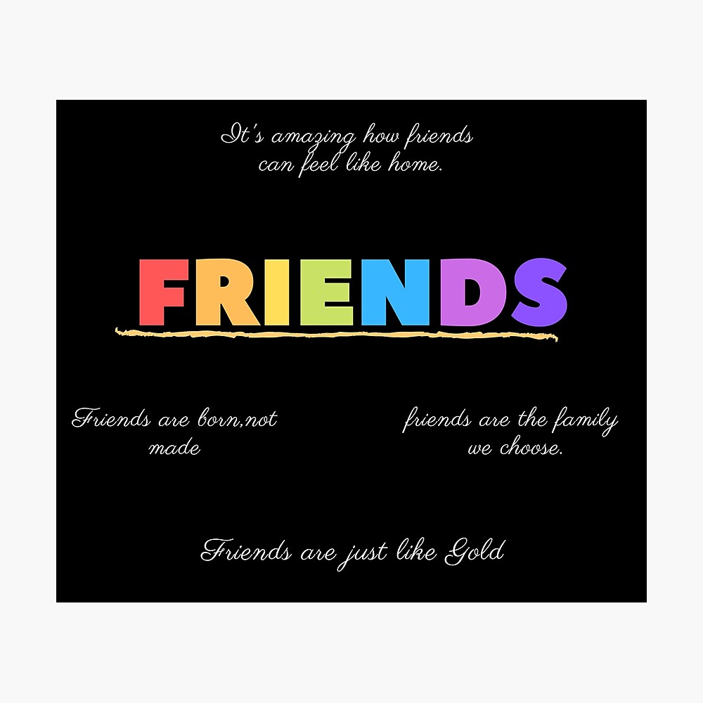 friendship quotes on black background