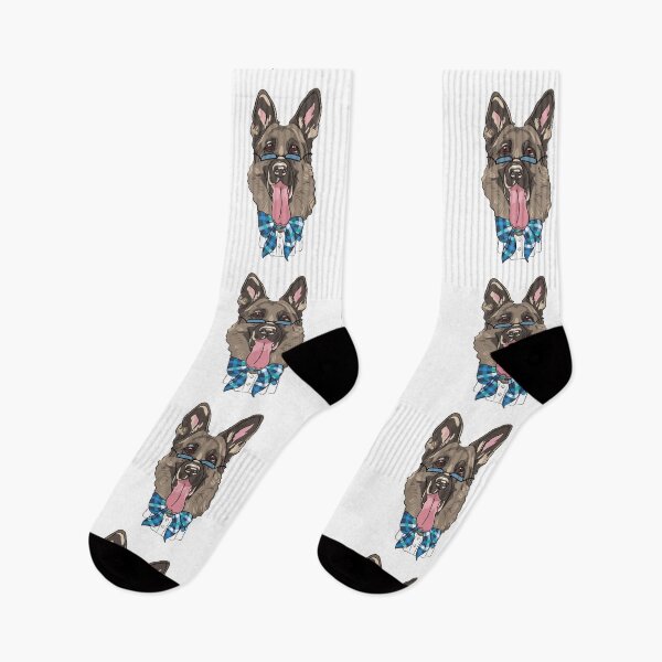 Item preview, German Shepherd in glasses designed and sold by FeaturedStore.