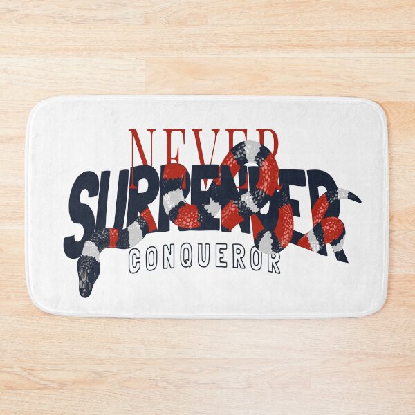 Item preview, Never Surrender Slogan with Snake Graphics Illustration designed and sold by Peekonet.