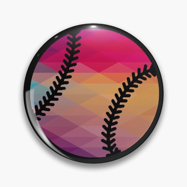 Item preview, Geometric Softball Shape Low Poly Softball Gift designed and sold by freeArt10.