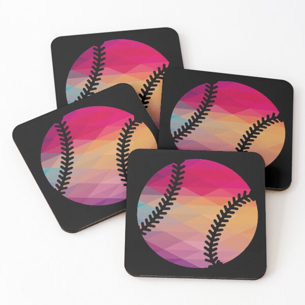 Item preview, Geometric Softball Shape Low Poly Softball Gift designed and sold by freeArt10.