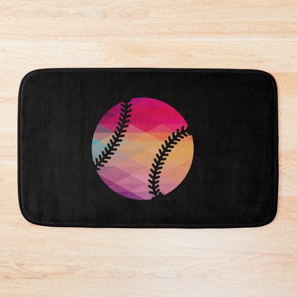 Item preview, Geometric Softball Shape Low Poly Softball Gift designed and sold by freeArt10.