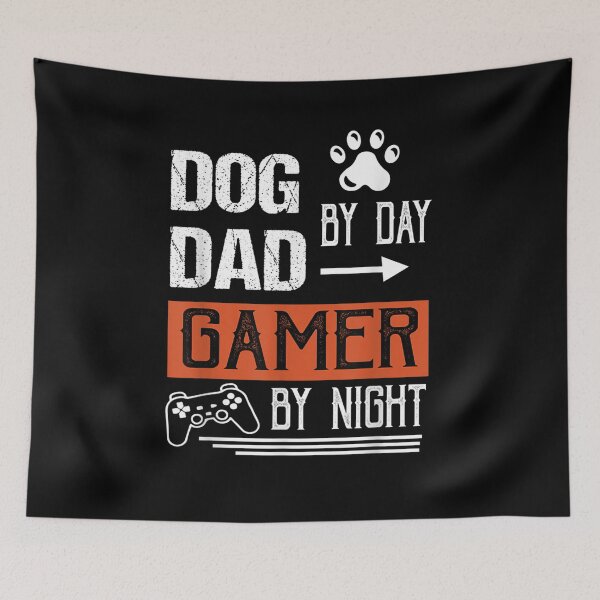 Item preview, Men's Dog Dad By Day Gamer By Night Fathers Day Gamer Dad designed and sold by laurader.