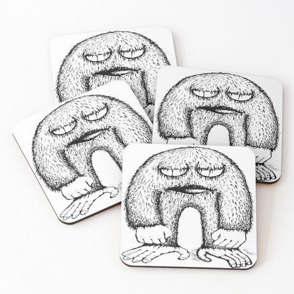 Item preview, Black and white monster designed and sold by LittleMemeStuff.