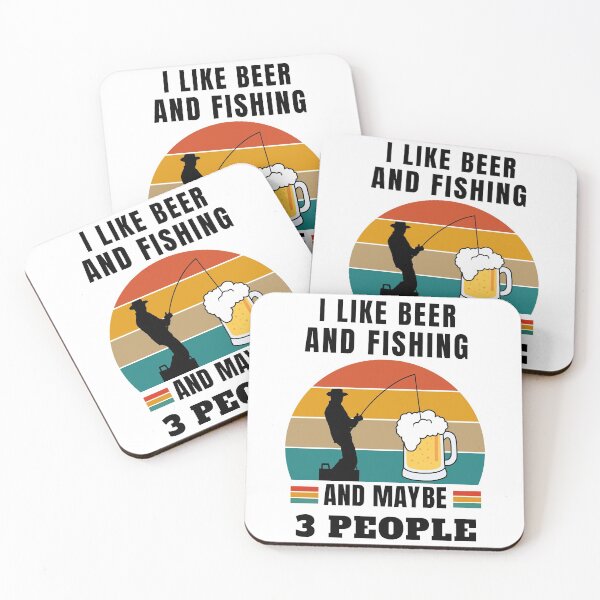 Item preview, I LIKE BEER AND FISHING designed and sold by DIDAKU.