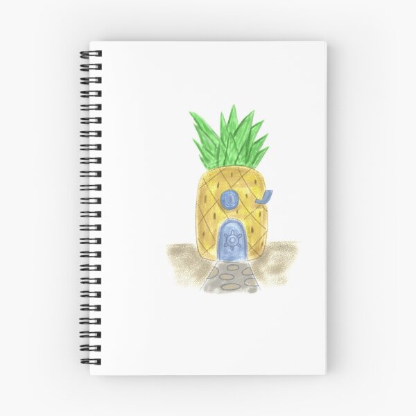 Item preview, Pineapple house crayon hand drawn illustration designed and sold by naserahmad.
