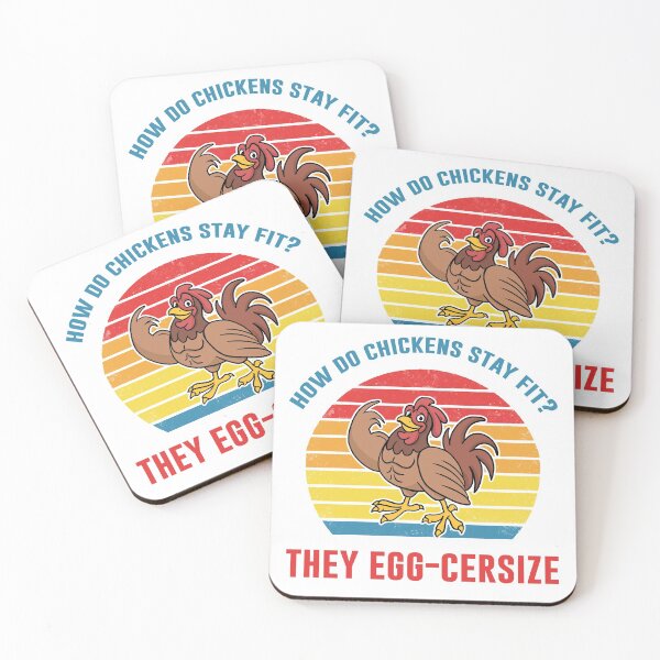 Item preview, How Chickens Stay Fit? Egg-Cersize Funny Bird Gift designed and sold by Mesyo.