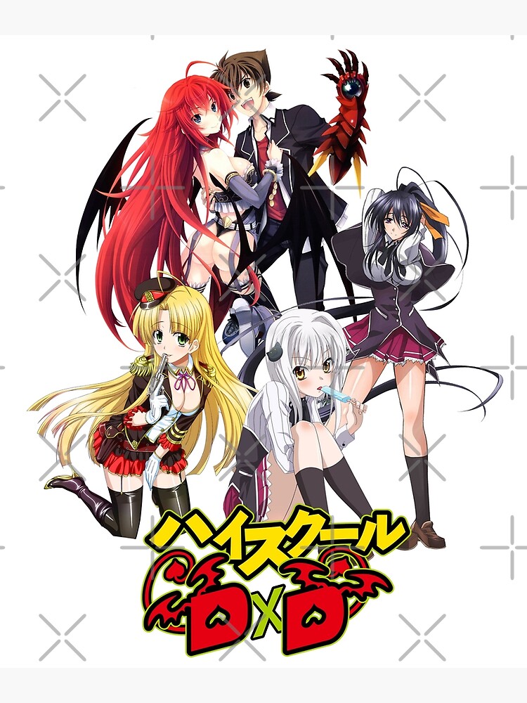 High School DxD Anime Main Characters Art Board Print for Sale by