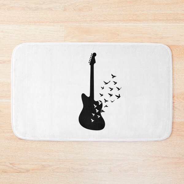Item preview, Offset Style Electric Guitar Silhouette Turning Into Birds designed and sold by nightsworthy.