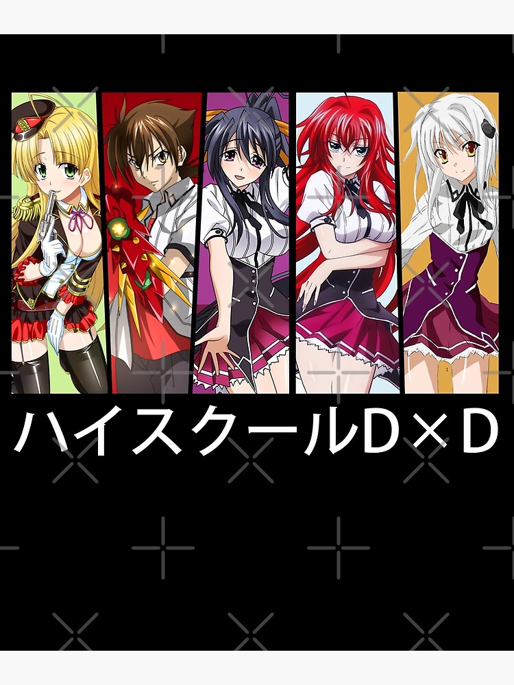 High School DxD Anime Main Characters Poster for Sale by MariaThelma5