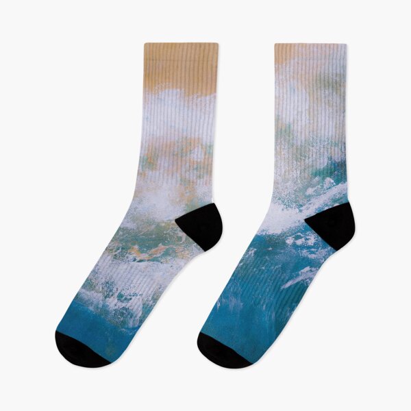 Item preview,  ocean watercolor abstract clouds waves ink pattern vintage sand beach nautical  designed and sold by Myartspace.