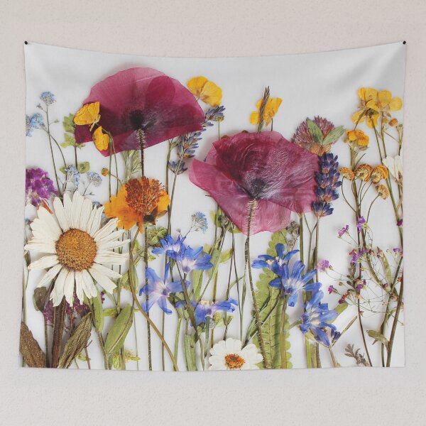 Item preview, collage with pressed flowers designed and sold by RanitasArt.