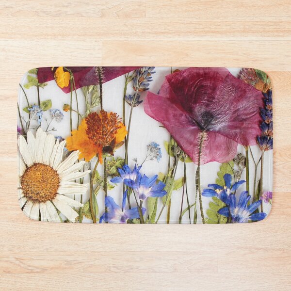 Item preview, collage with pressed flowers designed and sold by RanitasArt.
