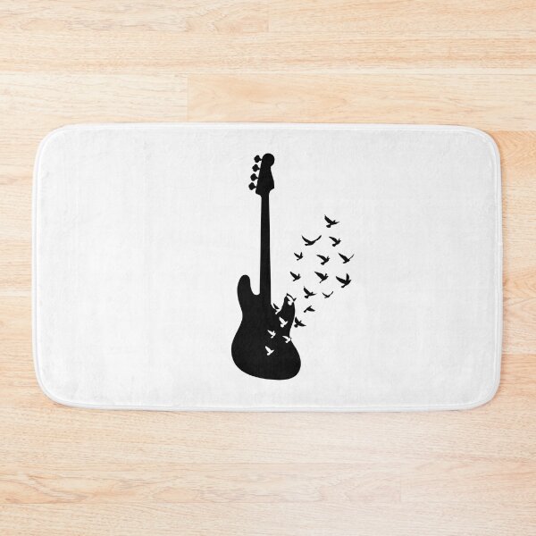 Item preview, Bass Guitar Silhouette Turning Into Birds designed and sold by nightsworthy.