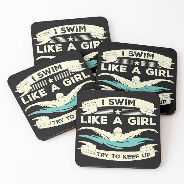 Item preview, I Know I Swim Like a Girl Try To Keep Up shirt designed and sold by SukanyaShop.