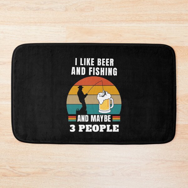 Item preview, I LIKE BEER AND FISHING designed and sold by DIDAKU.