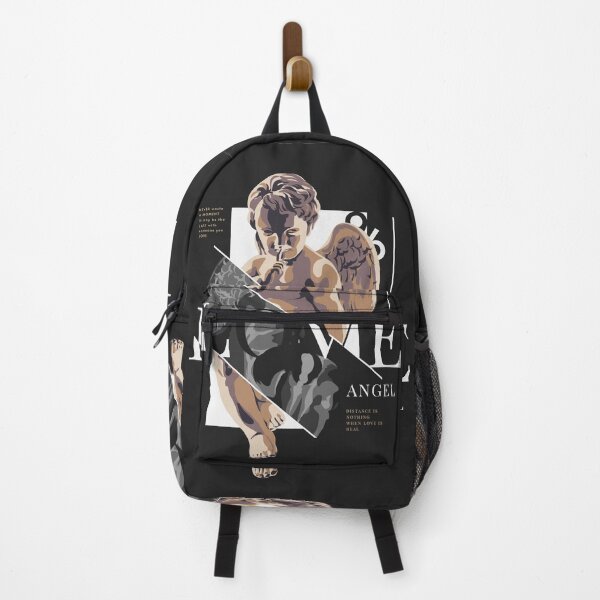 Item preview, Love Slogan with Antique Statue Illustration Black Background designed and sold by Peekonet.