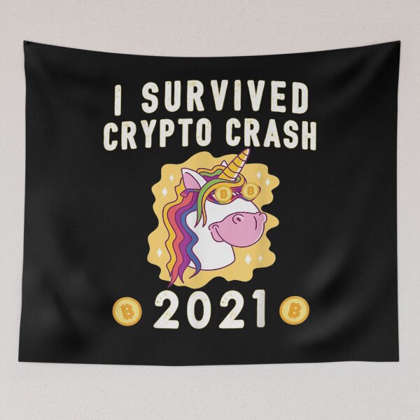 Item preview, Funny I Survived Crypto Market Crash 2021 Cryptocurrency designed and sold by laurader.
