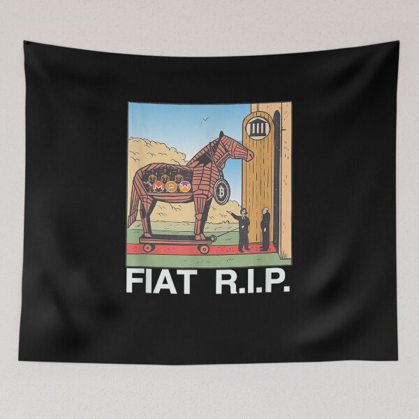 Item preview, Bitcoin Crypto Trojan Horse Entering A Bank designed and sold by laurader.