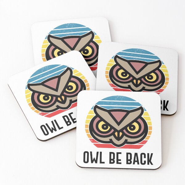 Item preview, Owl Be Back Retro Style Vintage Bird Gift designed and sold by Mesyo.